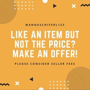 Like an item but not the price? Make an offer!